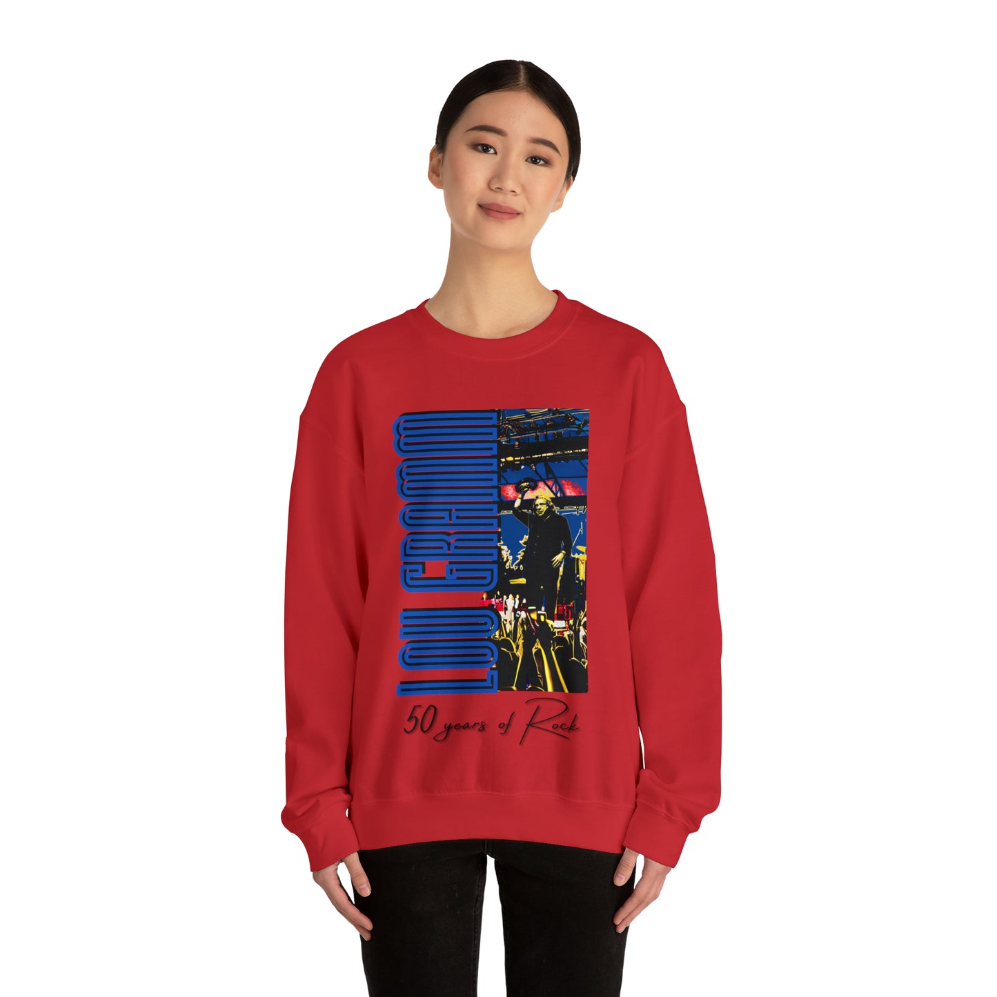 Lou Gramm 50 Years of Rock - Unisex Heavy Blend™ Crewneck Sweatshirt
