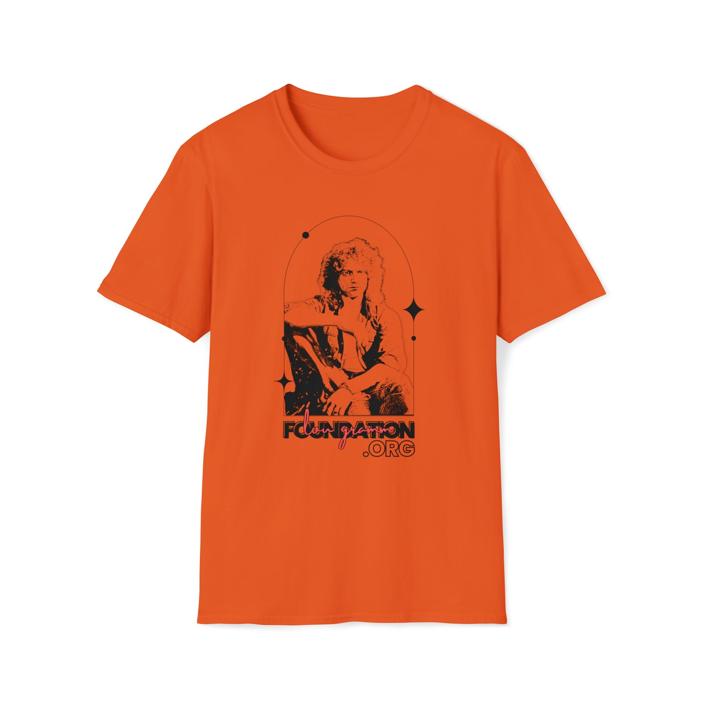 Lou Gramm Stencil Black logo - Unisex Softstyle T-Shirt