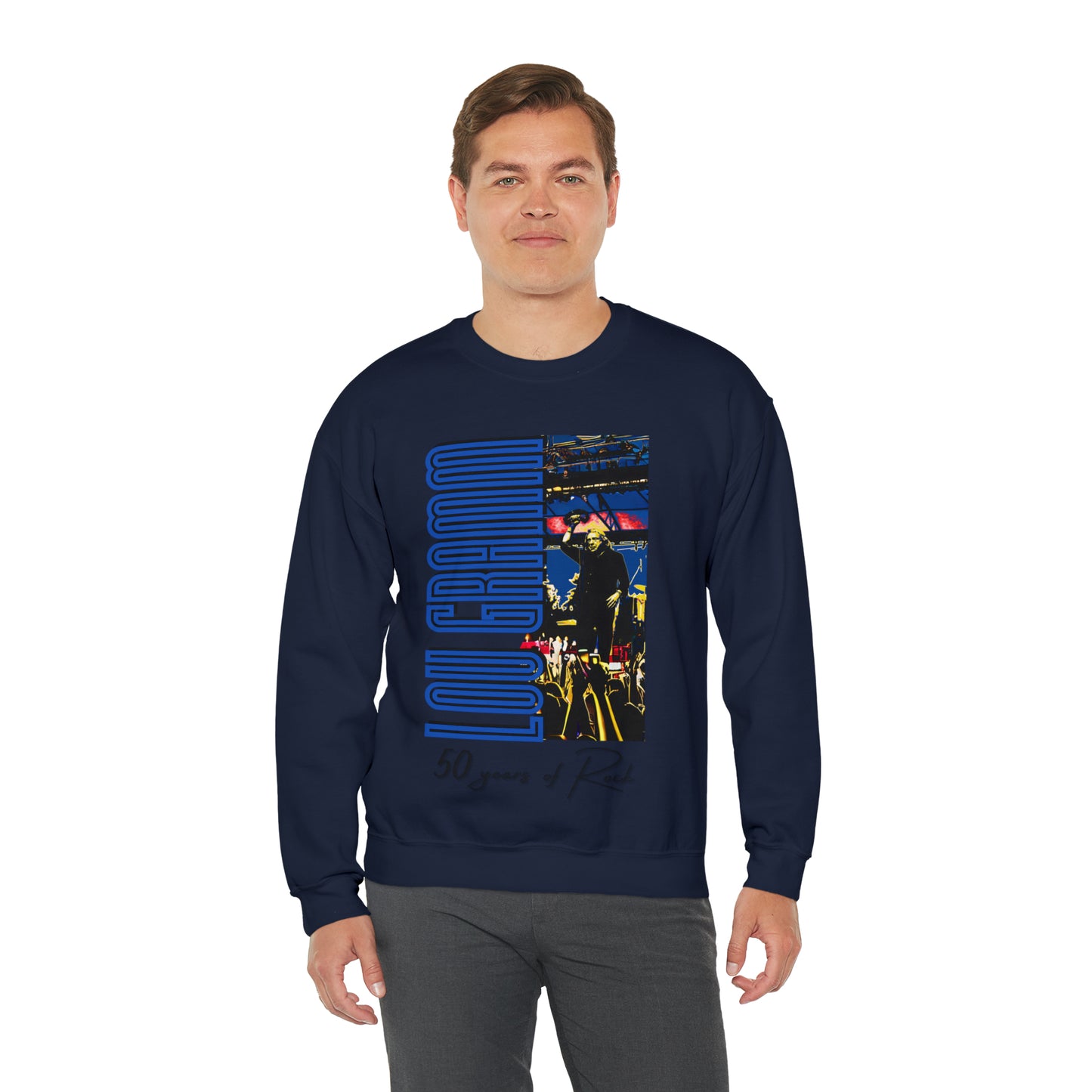 Lou Gramm 50 Years of Rock - Unisex Heavy Blend™ Crewneck Sweatshirt