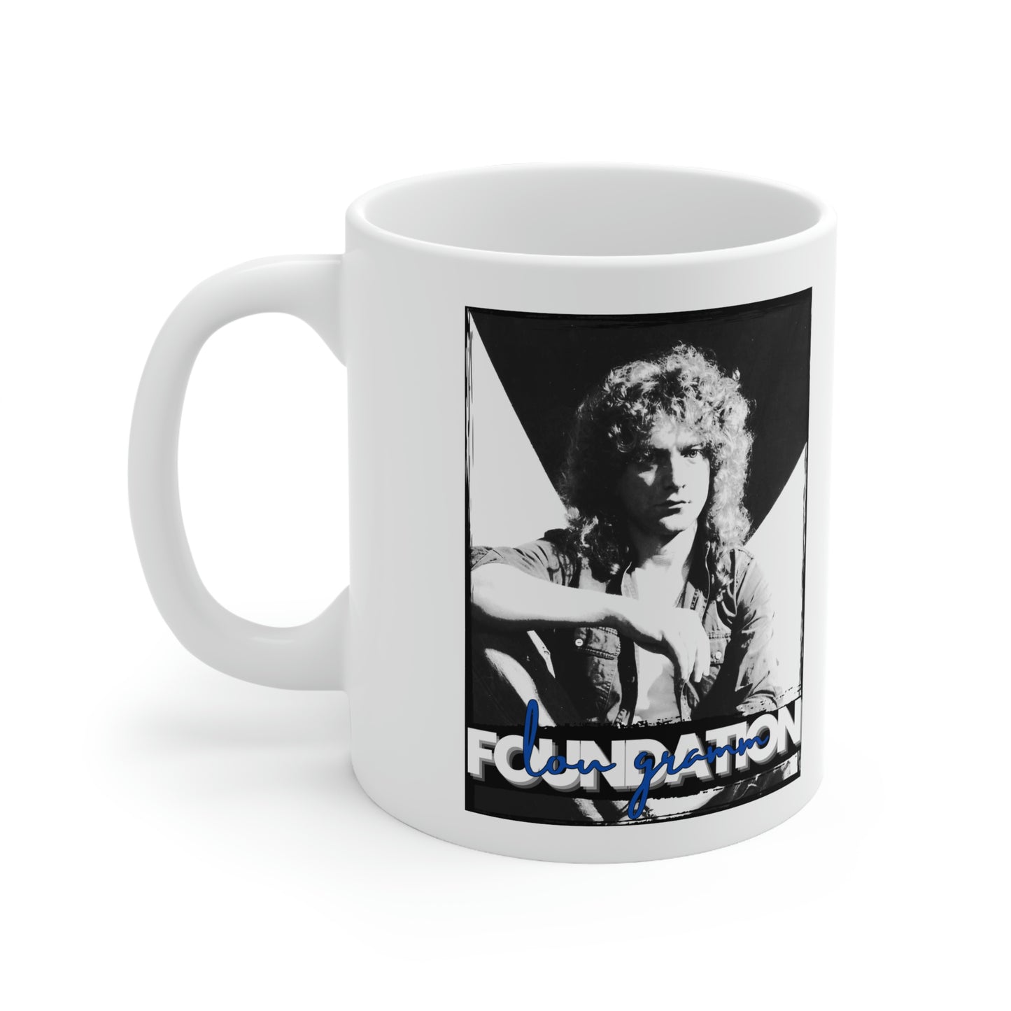 Lou Gramm Foundation Black, White & Blue - Ceramic Mug 11oz
