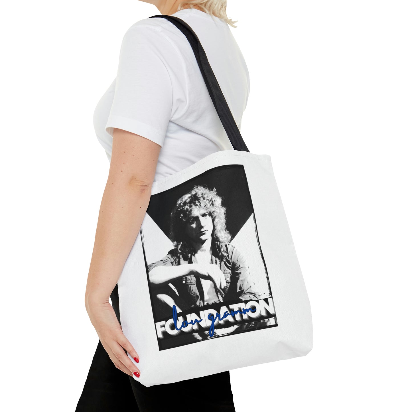 Lou Gramm Foundation Black, White & Blue - Tote Bag (AOP)