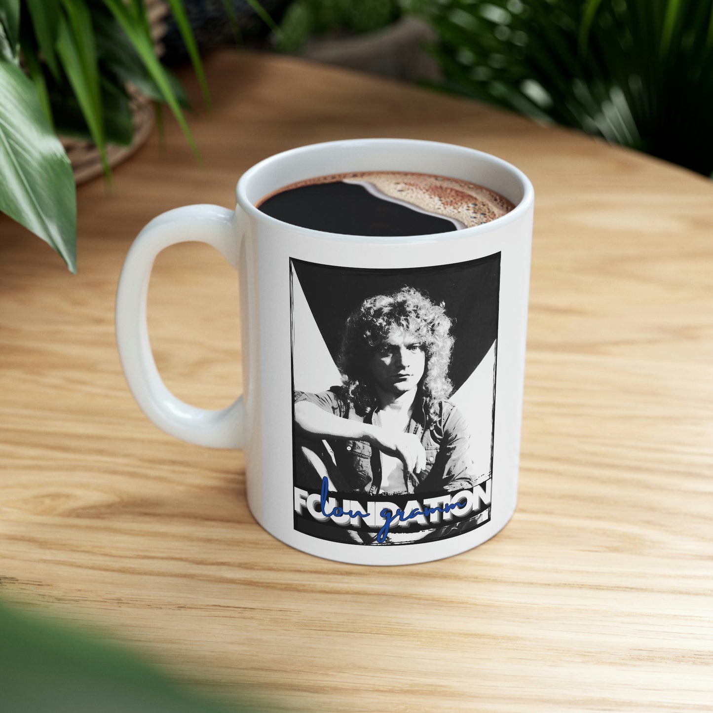 Lou Gramm Foundation Black, White & Blue - Ceramic Mug 11oz