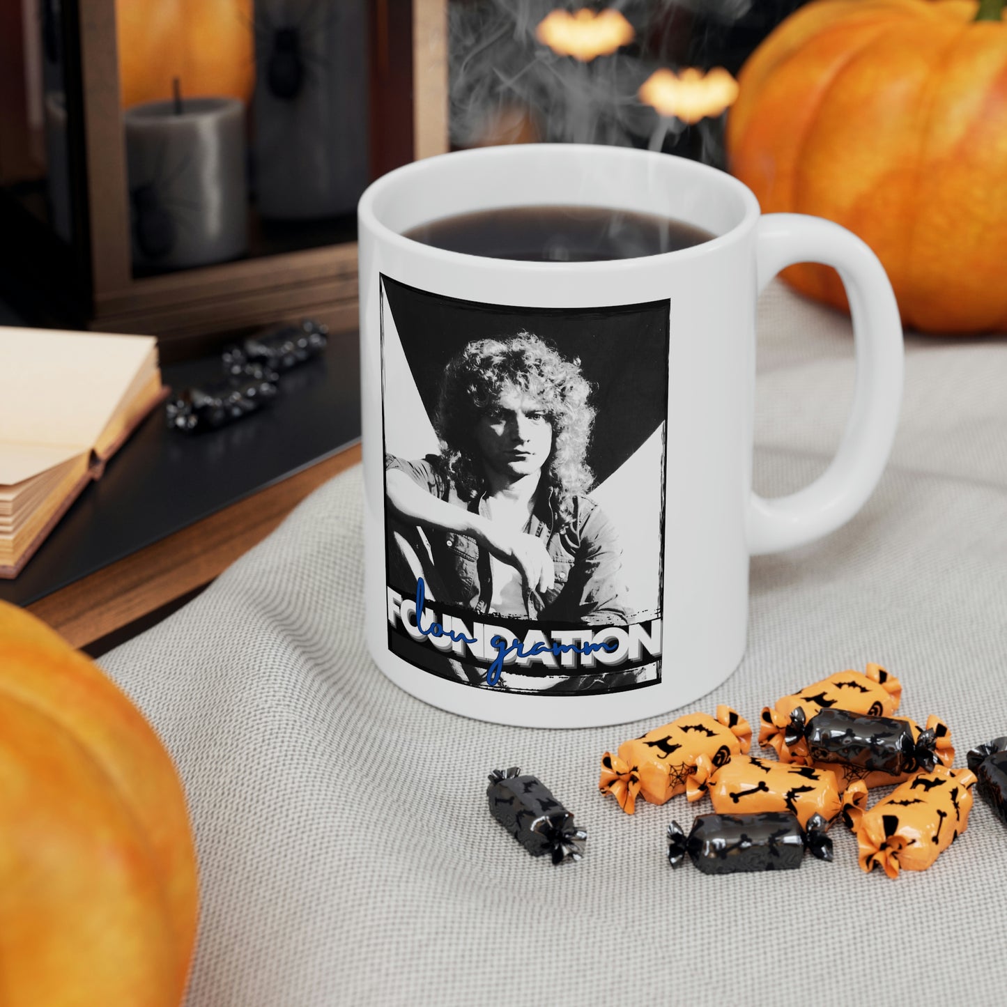 Lou Gramm Foundation Black, White & Blue - Ceramic Mug 11oz