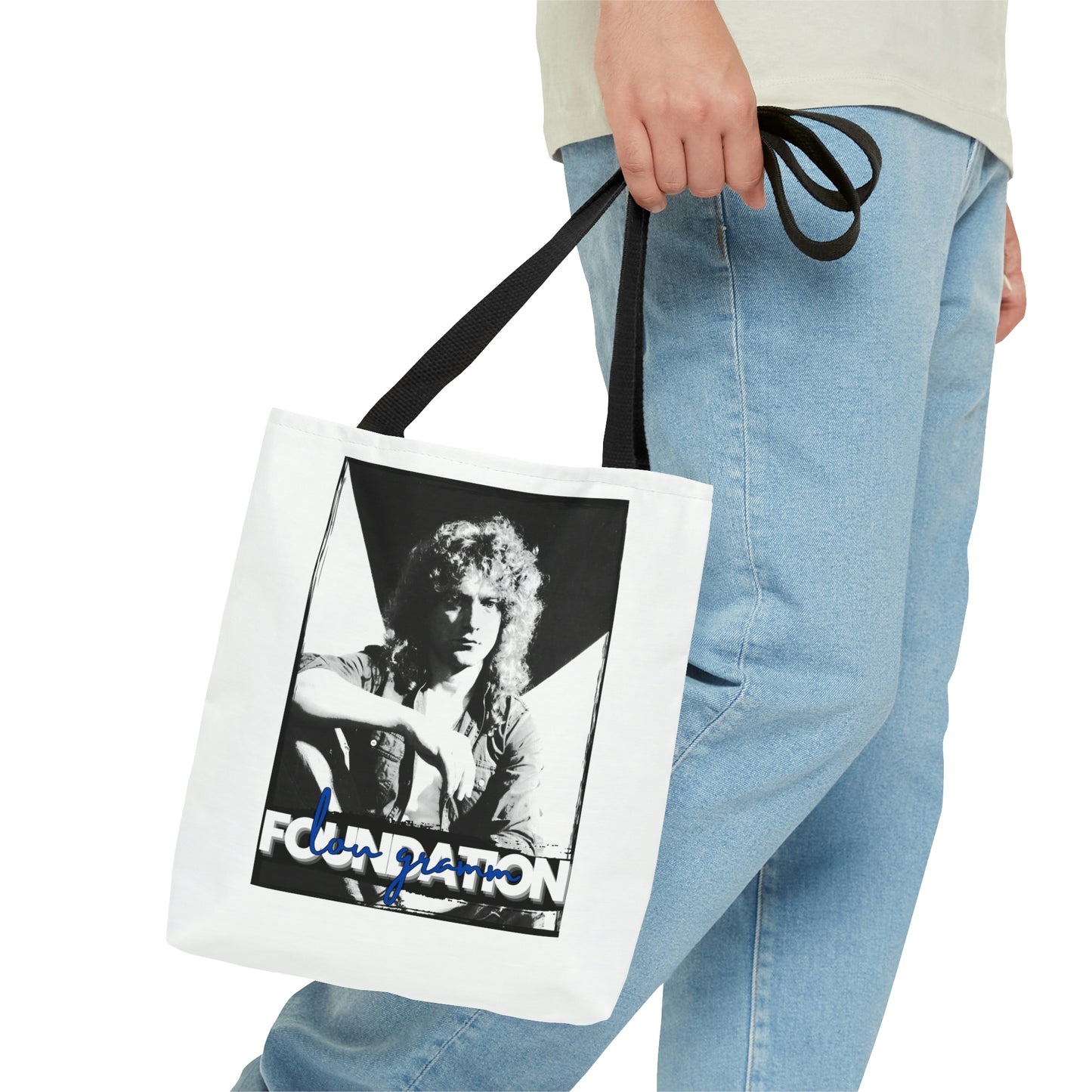 Lou Gramm Foundation Black, White & Blue - Tote Bag (AOP)