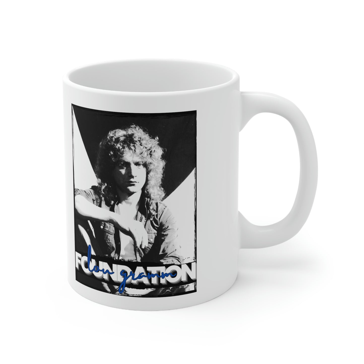 Lou Gramm Foundation Black, White & Blue - Ceramic Mug 11oz