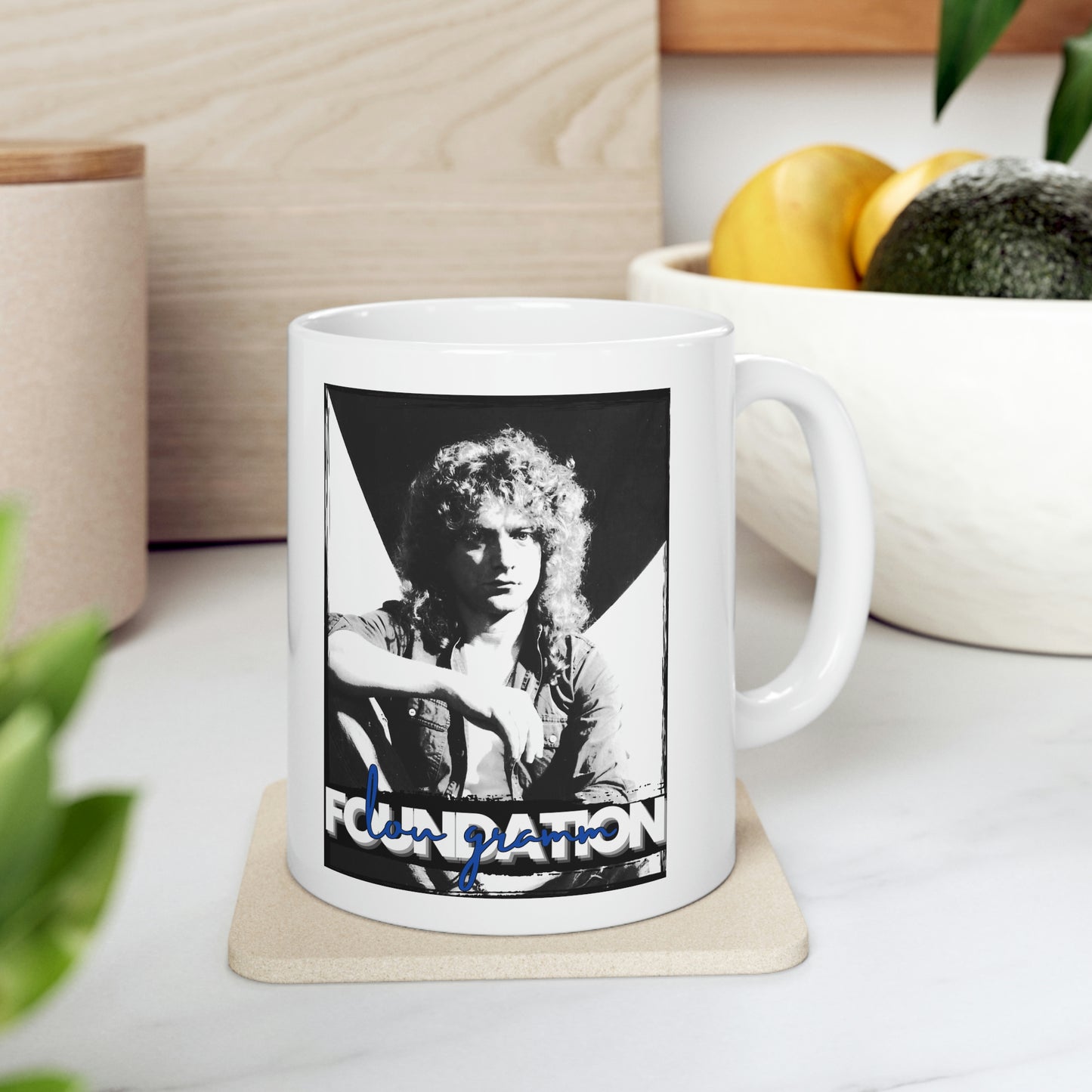 Lou Gramm Foundation Black, White & Blue - Ceramic Mug 11oz