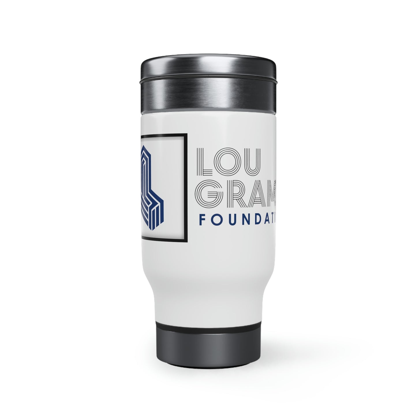 Stainless Steel Travel Mug with Handle, 14oz