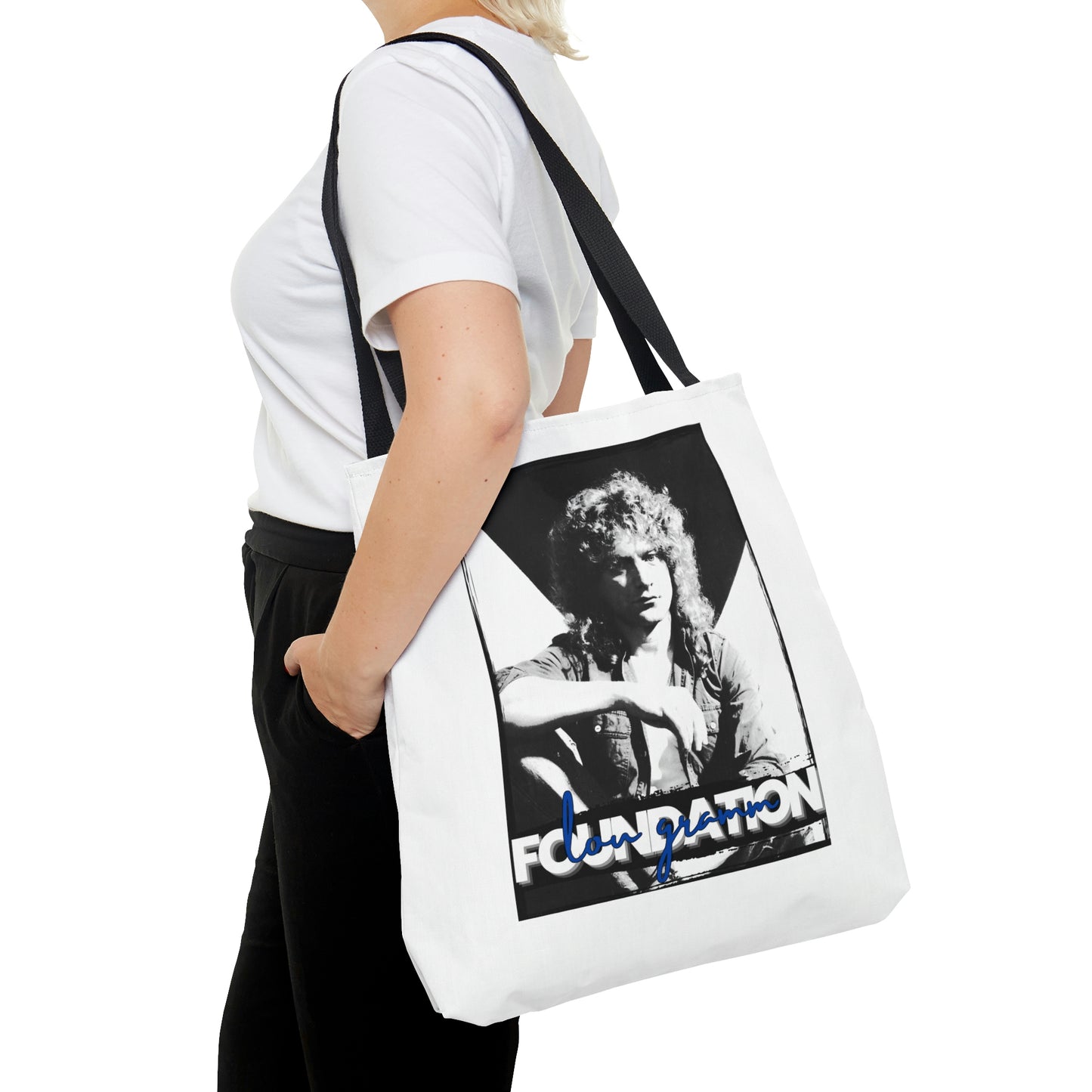 Lou Gramm Foundation Black, White & Blue - Tote Bag (AOP)
