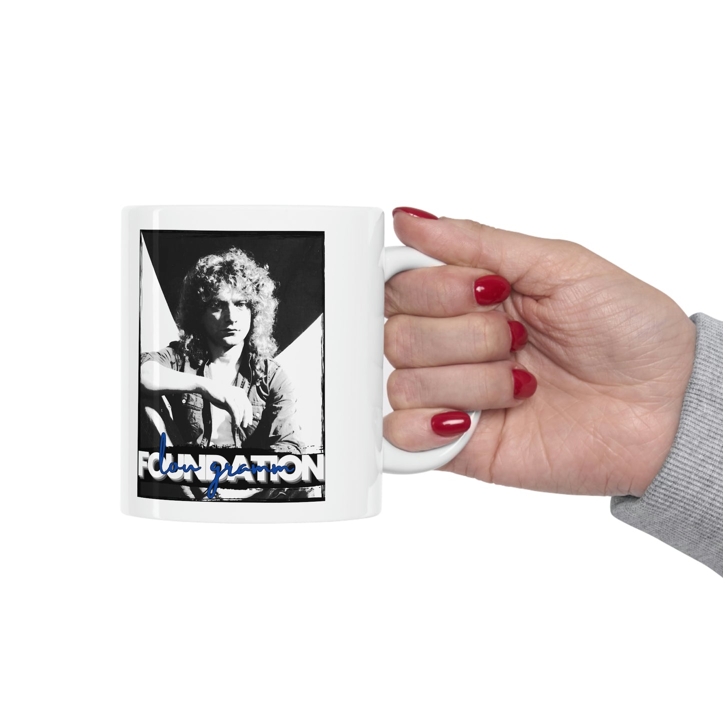 Lou Gramm Foundation Black, White & Blue - Ceramic Mug 11oz