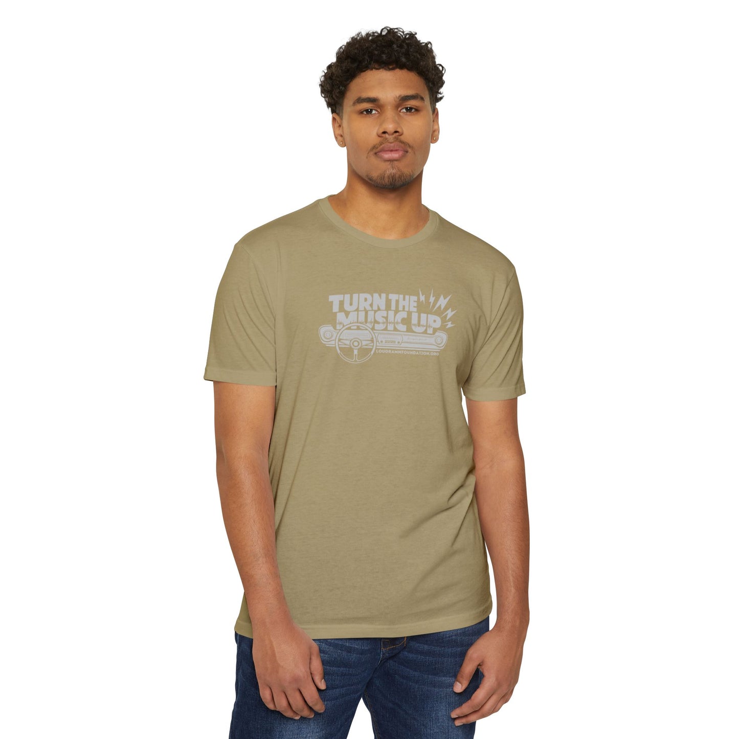 Turn the Music Up Unisex 60/40 Jersey T-shirt - Perfect for Music Lovers
