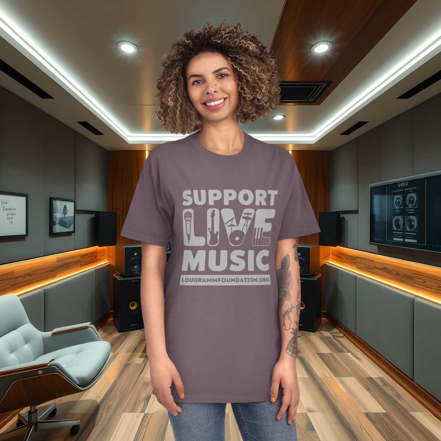 T-Shirt - Lou Gramm Foundation Support Live Music Live Musicians