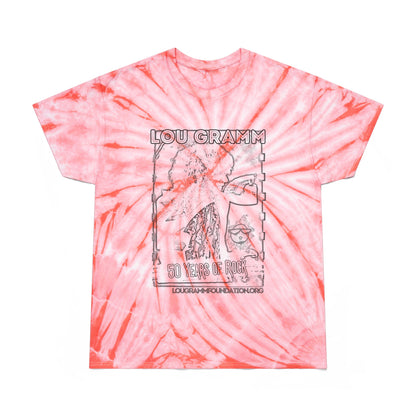 2024 50 Years of Rock Lou Gramm Unisex FWD Fashion Tie-Dyed T-Shirt