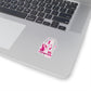 Lou Gramm Foundation Stencil pink Kiss-Cut Stickers