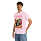 Rock Legend Lou Gramm Unisex Heavy Cotton Tee - Salmon logo