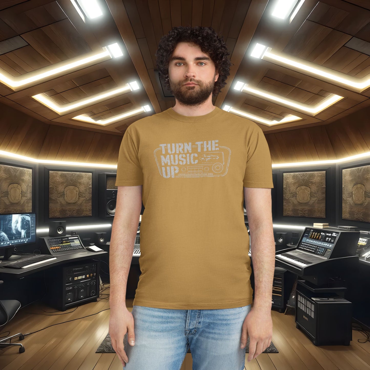 Turn The Music Up Radio - Faded Unisex T-shirt