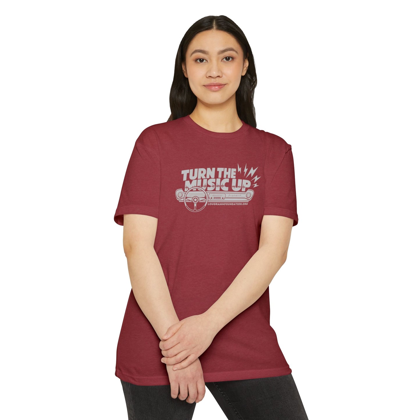 Turn the Music Up Unisex 60/40 Jersey T-shirt - Perfect for Music Lovers