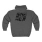 Lou’s Double Trouble Black logo - Unisex Heavy Blend™ Full Zip Hooded Sweatshirt