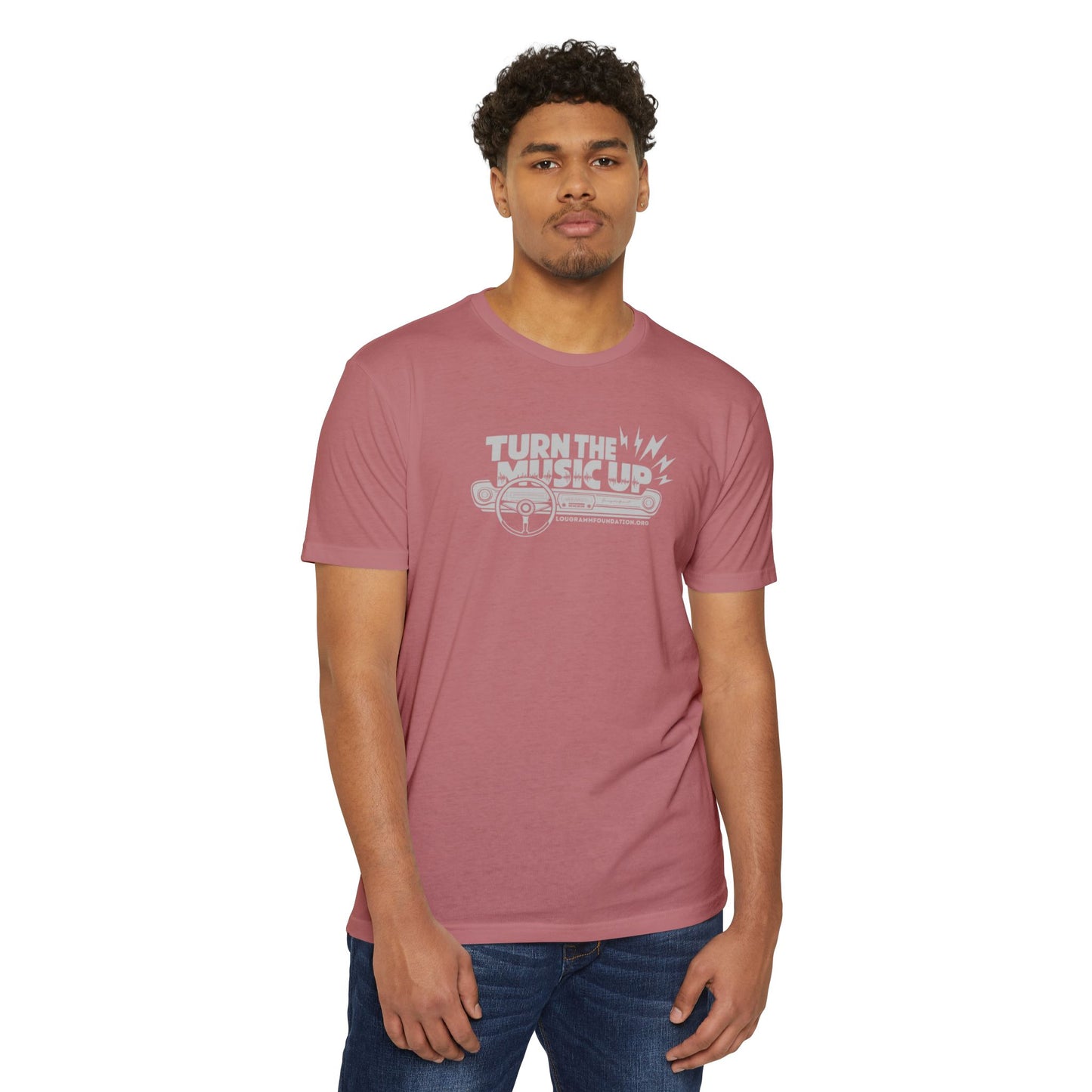 Turn the Music Up Unisex 60/40 Jersey T-shirt - Perfect for Music Lovers