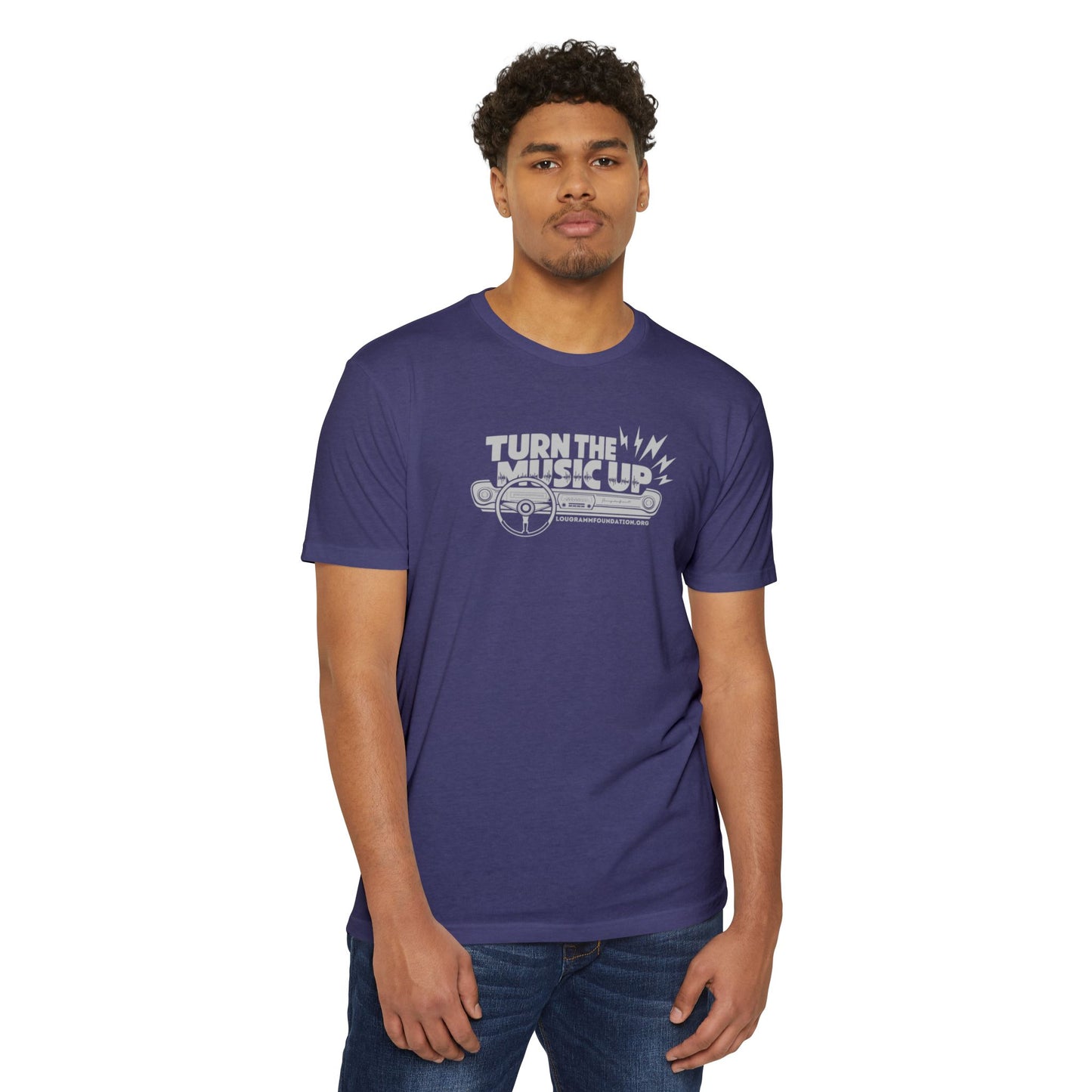 Turn the Music Up Unisex 60/40 Jersey T-shirt - Perfect for Music Lovers