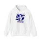 Lou’s Garage Blue logo - Unisex Heavy Blend™ Hooded Sweatshirt