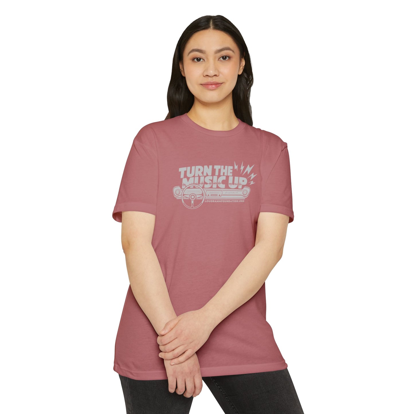 Turn the Music Up Unisex 60/40 Jersey T-shirt - Perfect for Music Lovers
