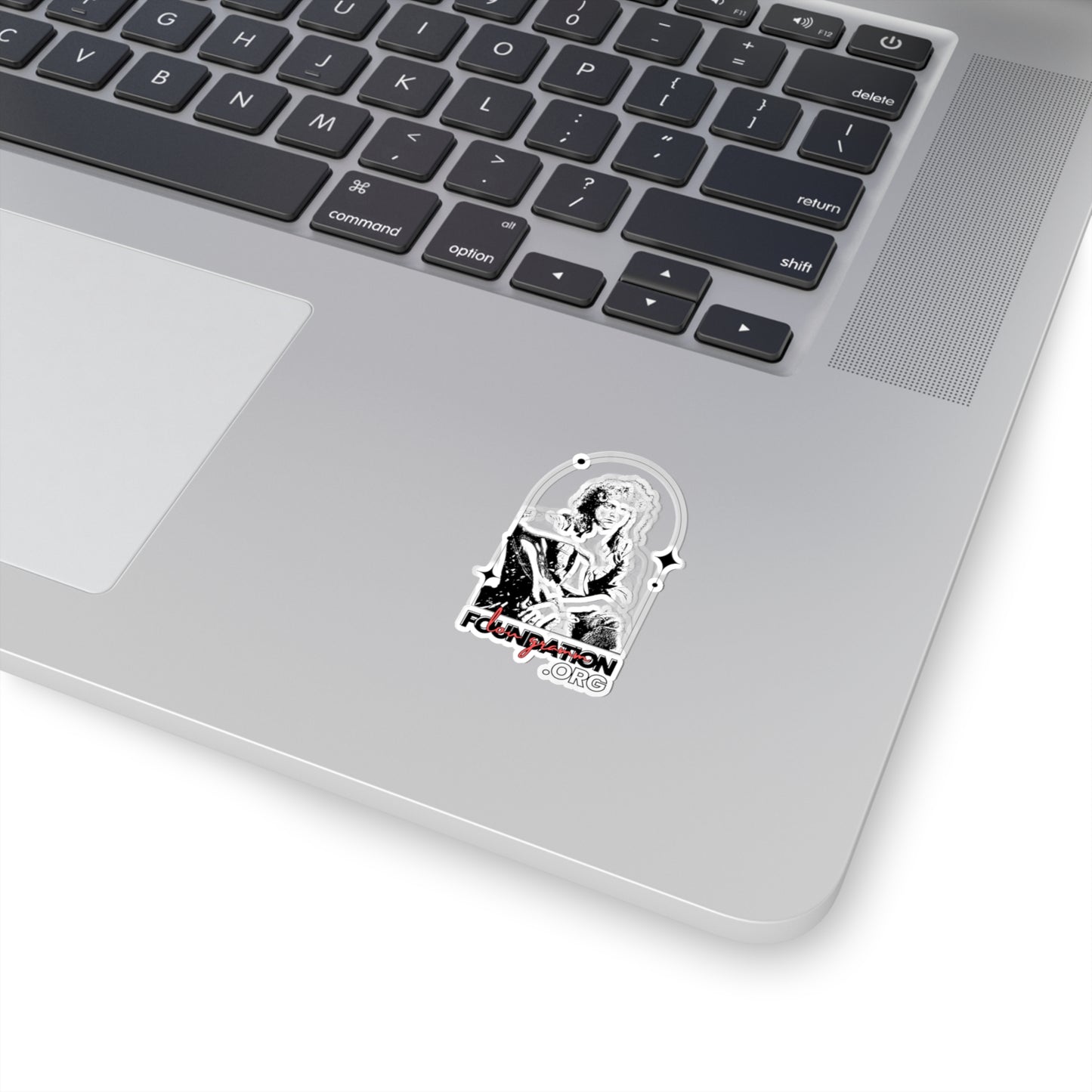Lou Gramm Foundation Stencil Black Kiss-Cut Stickers