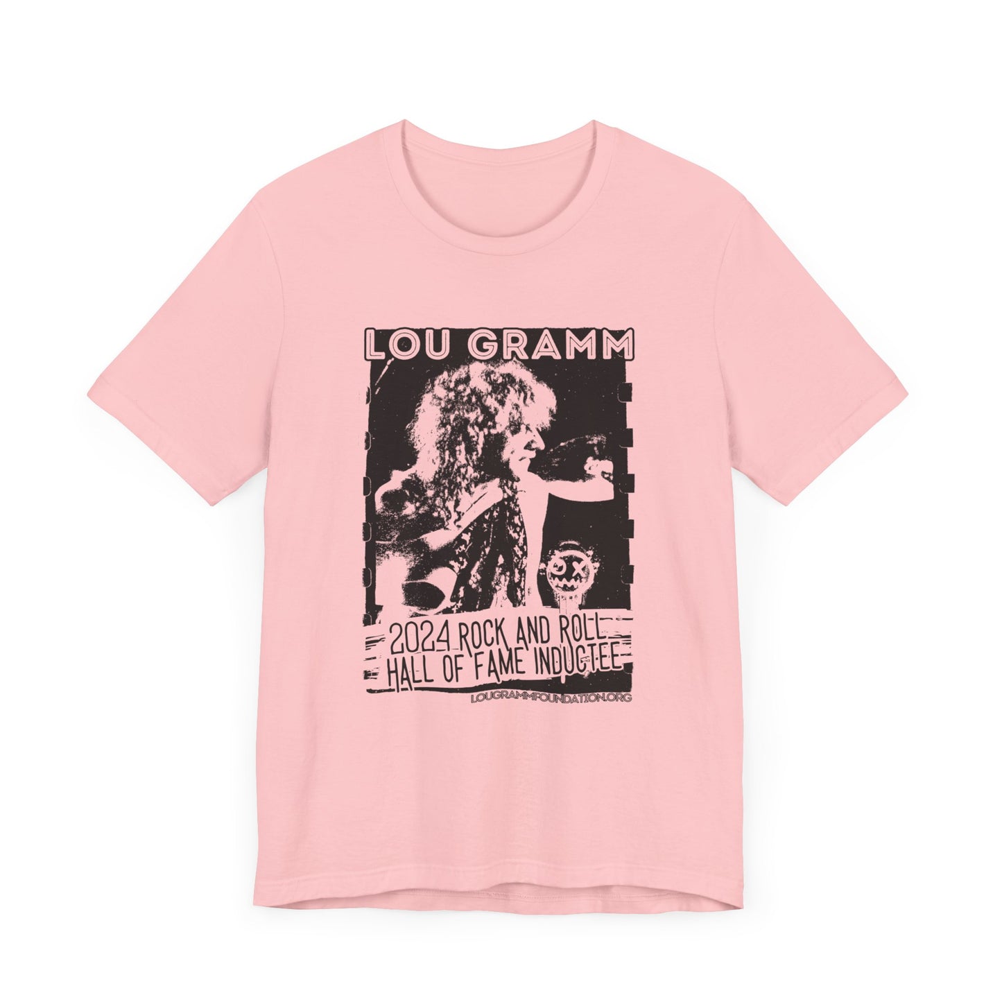 LOU GRAMM R&R Hall of Fame Inductee Unisex Jersey Short Sleeve Tee