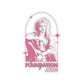 Lou Gramm Foundation Stencil pink Kiss-Cut Stickers