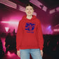 Lou’s Garage Blue logo - Unisex Heavy Blend™ Hooded Sweatshirt