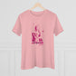 Lou Gramm Stencil Pink logo - Women's Premium Tee