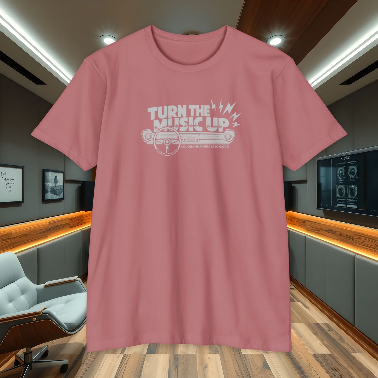 Turn the Music Up Unisex 60/40 Jersey T-shirt - Perfect for Music Lovers