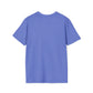 Lou Gramm Stencil Blue logo - Unisex Softstyle T-Shirt