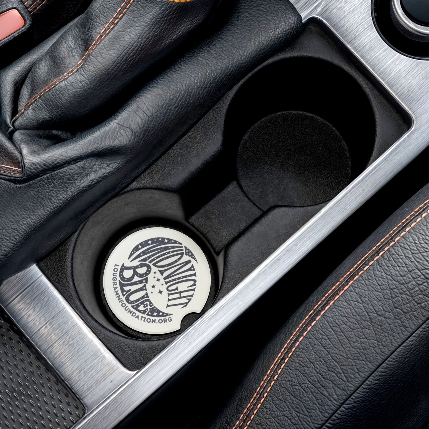 Midnight Blue Soapstone Car Coaster