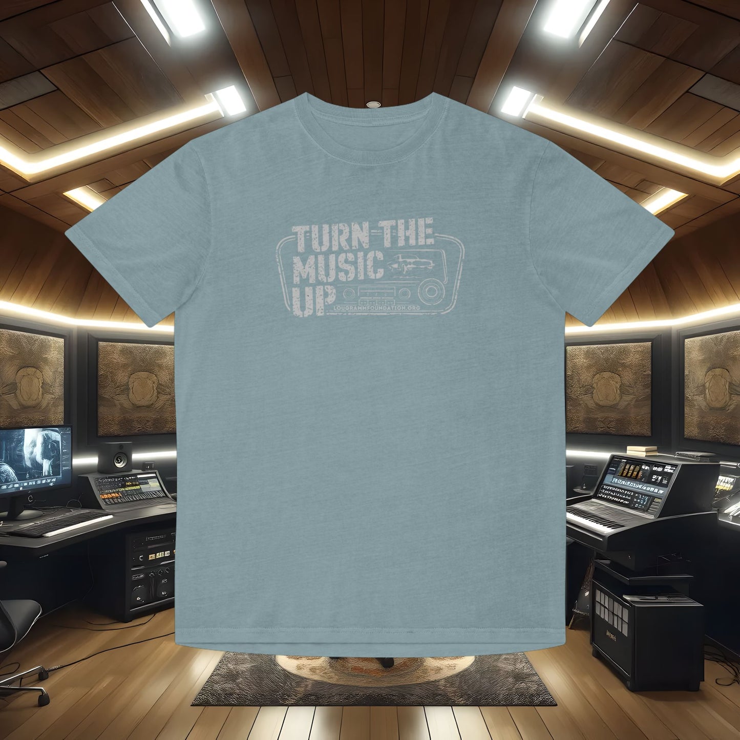 Turn The Music Up Radio - Faded Unisex T-shirt