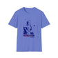 Lou Gramm Stencil Blue logo - Unisex Softstyle T-Shirt