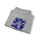 Lou’s Garage Blue logo - Unisex Heavy Blend™ Hooded Sweatshirt