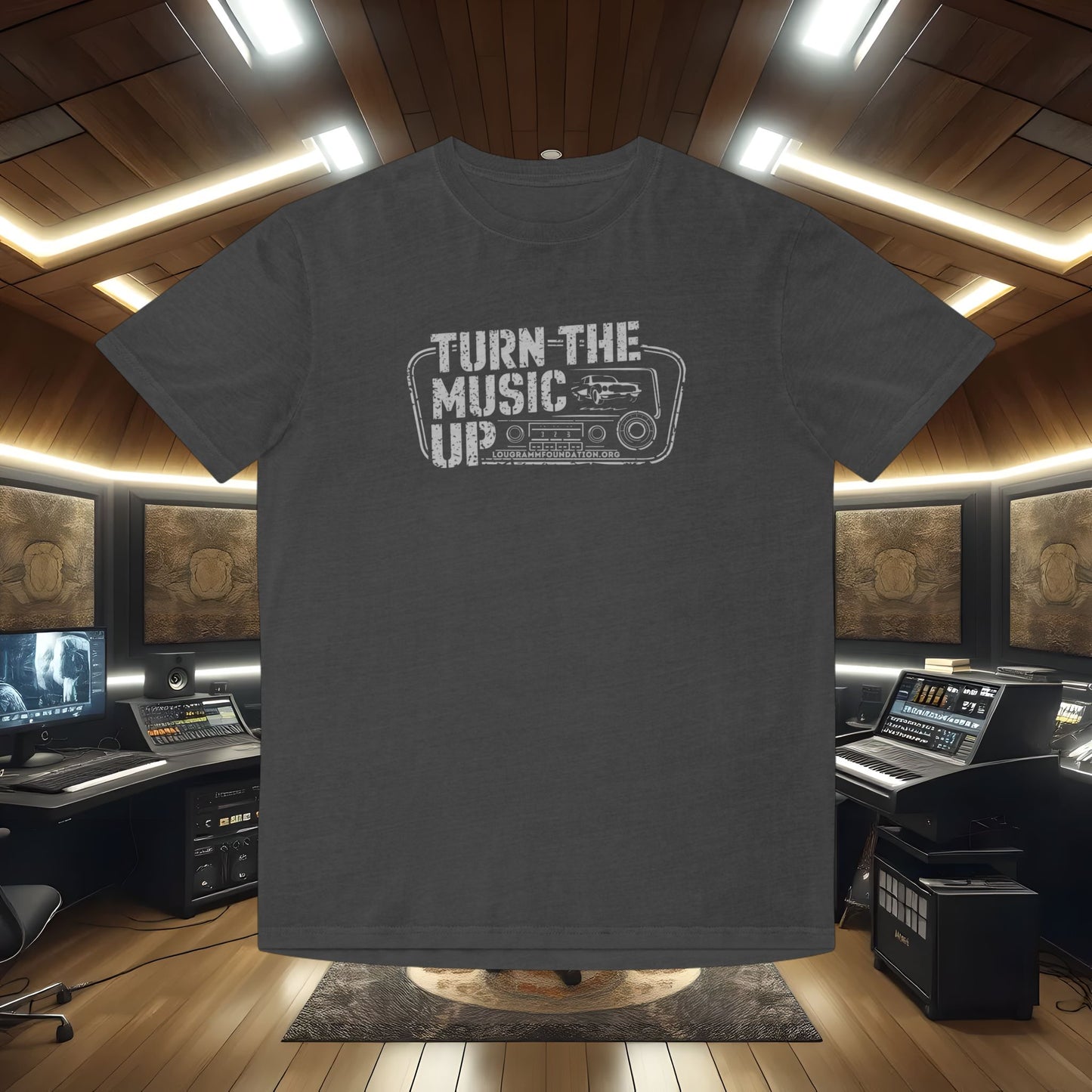 Turn The Music Up Radio - Faded Unisex T-shirt