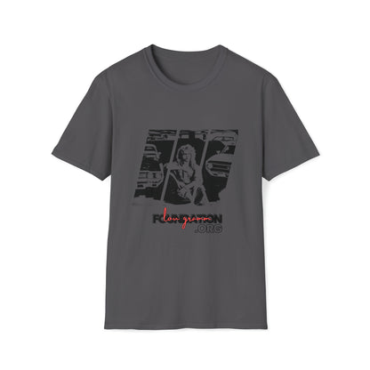 Lou’s Garage Black logo - Unisex Softstyle T-Shirt