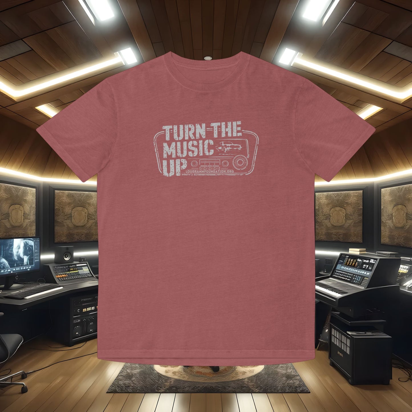 Turn The Music Up Radio - Faded Unisex T-shirt