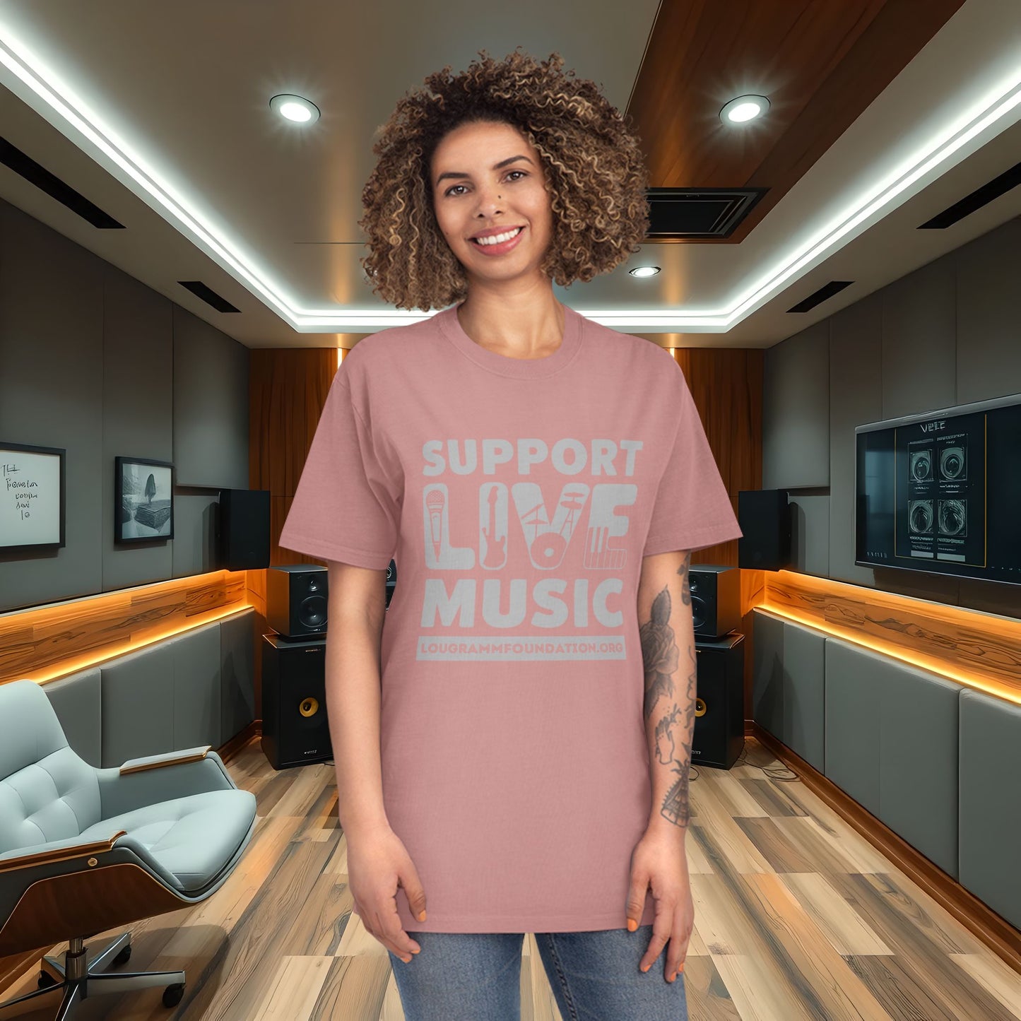 T-Shirt - Lou Gramm Foundation Support Live Music Live Musicians