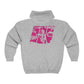 Lou’s Double Trouble Pink logo - Unisex Heavy Blend™ Full Zip Hooded Sweatshirt