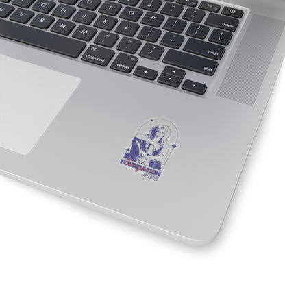 Lou Gramm Foundation Stencil Blue Kiss-Cut Stickers