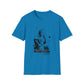 Lou Gramm Stencil Black logo - Unisex Softstyle T-Shirt