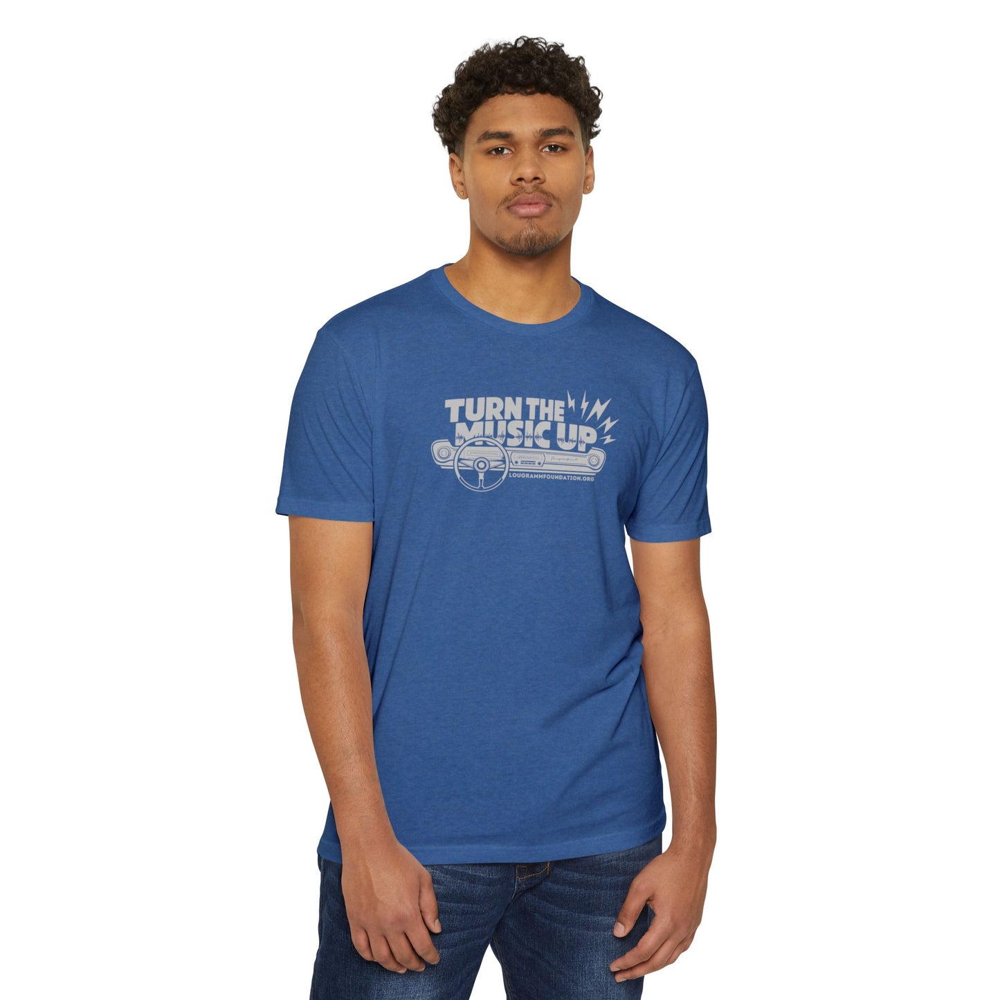 Turn the Music Up Unisex 60/40 Jersey T-shirt - Perfect for Music Lovers