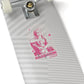 Lou Gramm Foundation Stencil pink Kiss-Cut Stickers
