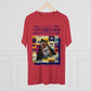 Rock Legend Lou Gramm Unisex Tri-Blend Crew Tee - Dark Blue Logo