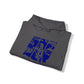 Lou’s Garage Blue logo - Unisex Heavy Blend™ Hooded Sweatshirt