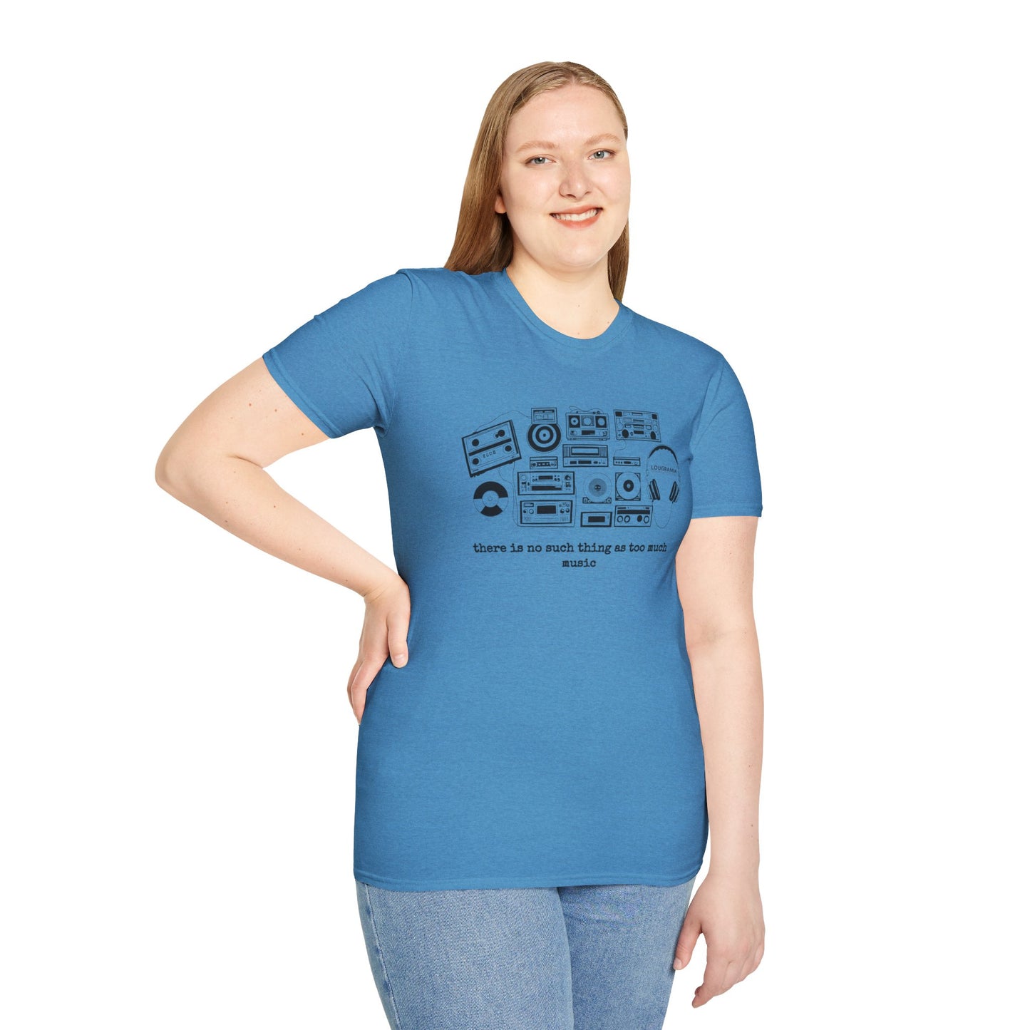 There is no such thing as too Much Music Unisex Softstyle T-Shirt