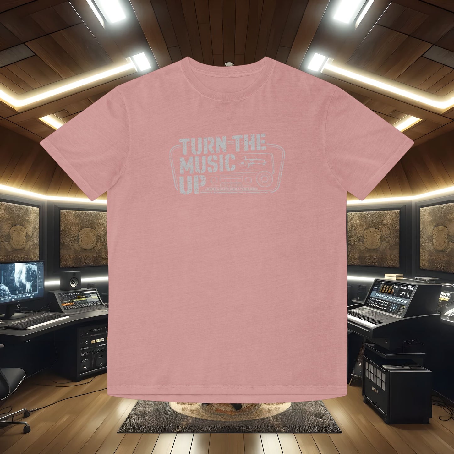 Turn The Music Up Radio - Faded Unisex T-shirt