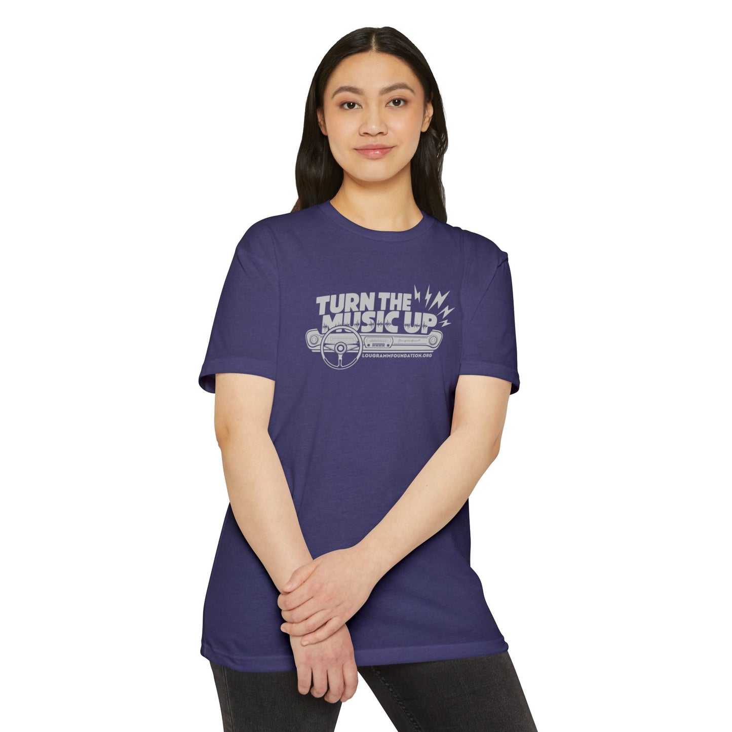 Turn the Music Up Unisex 60/40 Jersey T-shirt - Perfect for Music Lovers